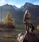 Abenteuer-Fotosession mit Hund in den bayerischen Bergen